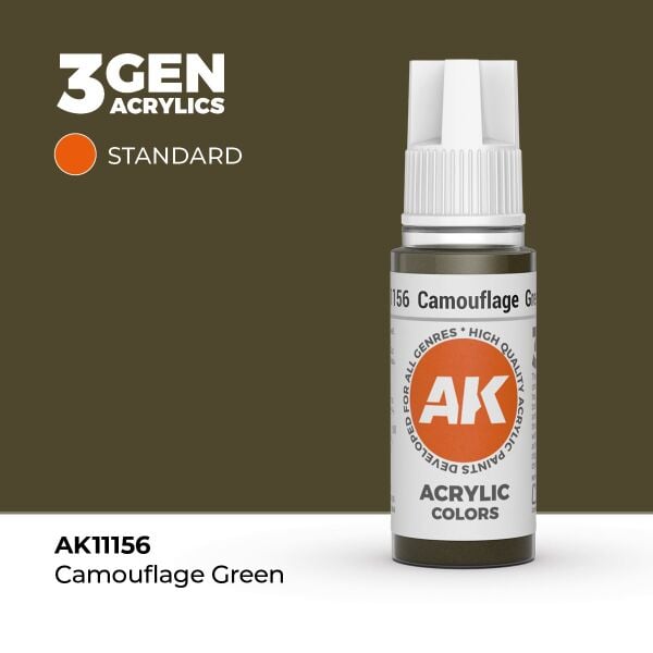 AK 11156 17 ml. Camouflage Green, 3GEN Akrilik Model Boyası