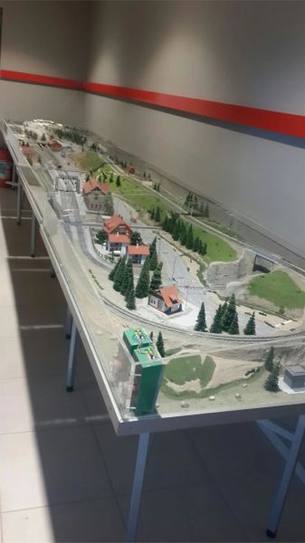 110 X 640 Cm. Hazır Çift Hatlı 1/87 Ölçek, Ho Diorama