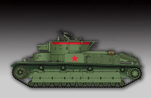 1/72 Sovyet T-28 Medium Tank (Welded)