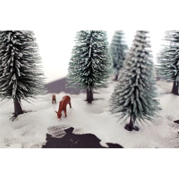 Noch 32828 Karlı Çam Ağaçları, 25 Adet, 3,5-9 cm. Diorama Malzemesi