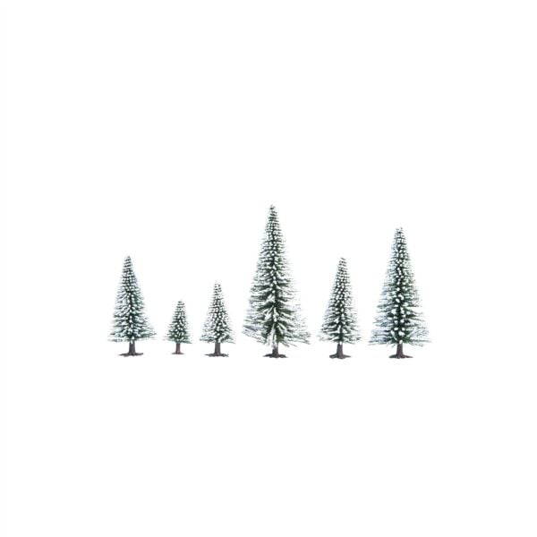 Noch 32828 Karlı Çam Ağaçları, 25 Adet, 3,5-9 cm. Diorama Malzemesi