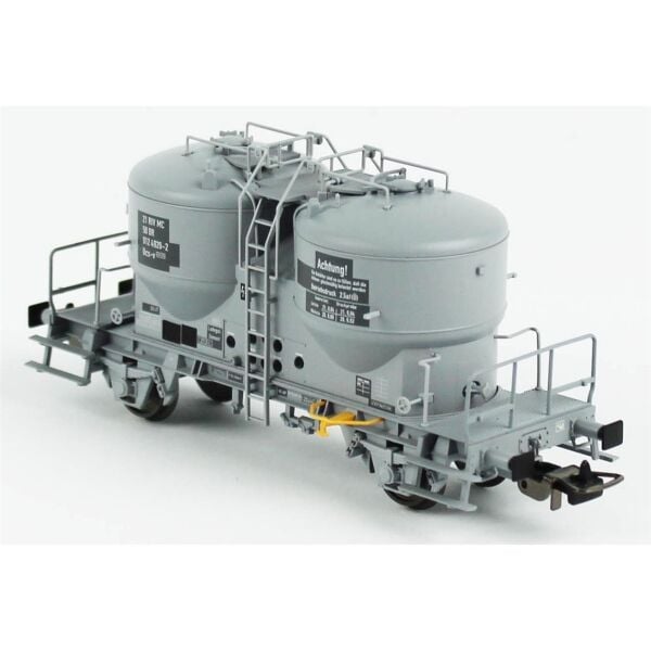 Piko (Expert) 54699 1/87 Ölçek, Ucs Silo ve Aksesuarlı, DR 4.Dönem, Model Tren Yük Vagonu