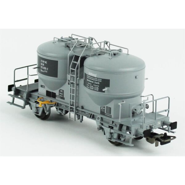 Piko (Expert) 54699 1/87 Ölçek, Ucs Silo ve Aksesuarlı, DR 4.Dönem, Model Tren Yük Vagonu