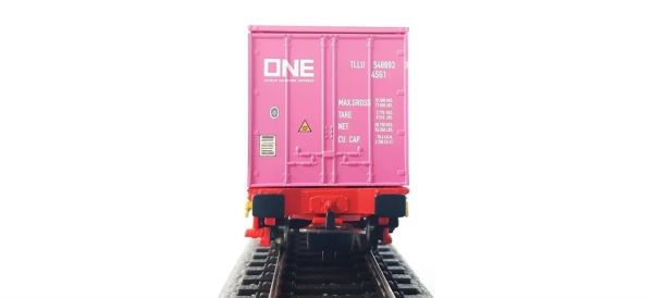 Piko 57757 1/87 Ölçek, NS IV, 40' ONE Konteynerli, Düz Kasa, Model Tren Konteyner Vagonu