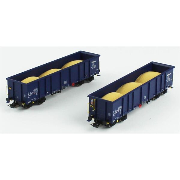 Piko (Expert) 58239 1/87 Ölçek, 2 Adet Eaos Gondola Tipi, Kum Taşıyan, Axbenet 6.Dönem, Model Tren Yük Vagonu