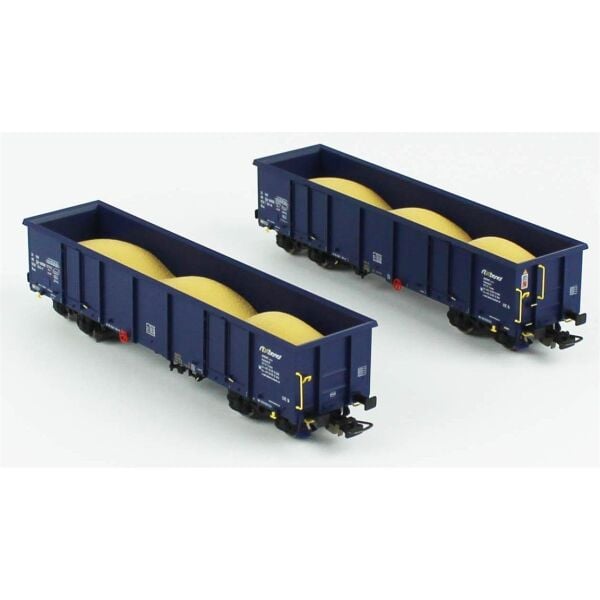 Piko (Expert) 58239 1/87 Ölçek, 2 Adet Eaos Gondola Tipi, Kum Taşıyan, Axbenet 6.Dönem, Model Tren Yük Vagonu
