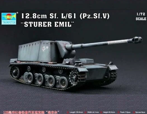 1/72 128mm Sf.L/61 Pz.Sf.V Sturet Emil