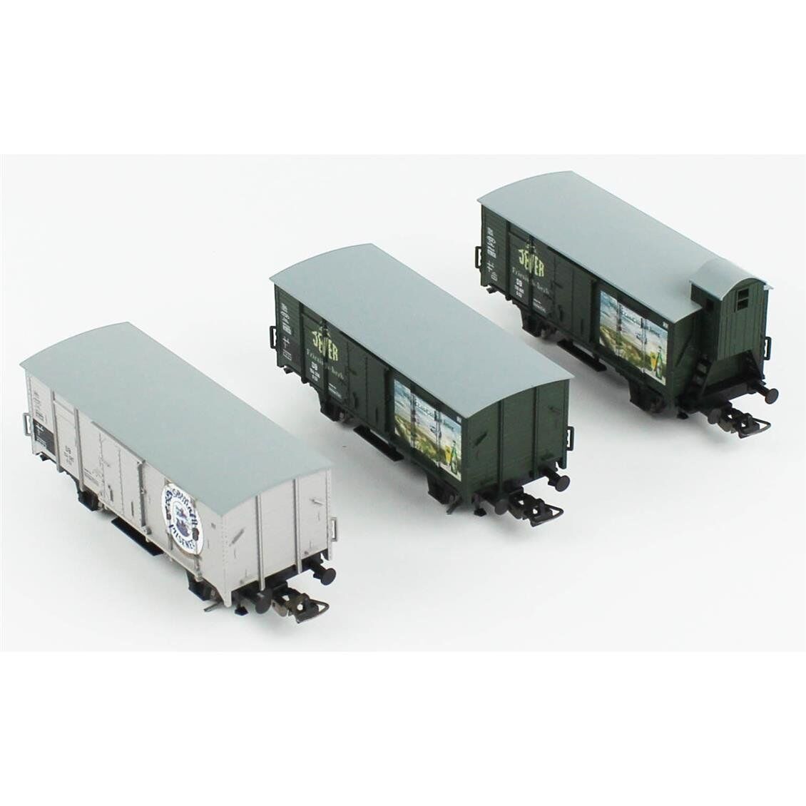 Piko (Classic) 58398 1/87 Ölçek, 3 Farklı Tipte Bira Taşıma Tanklı, DB 3.Dönem, Model Tren Yük Vagonu