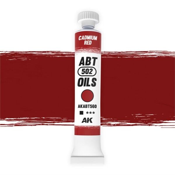 AK ABT610 20 ml. Yağlı Boya, Cadmium red
