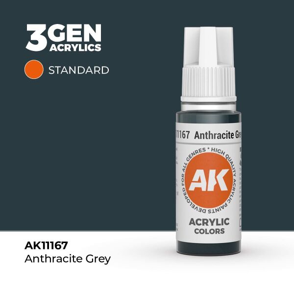 AK 11167 17 ml. Anthracite Grey, 3GEN Akrilik Model Boyası
