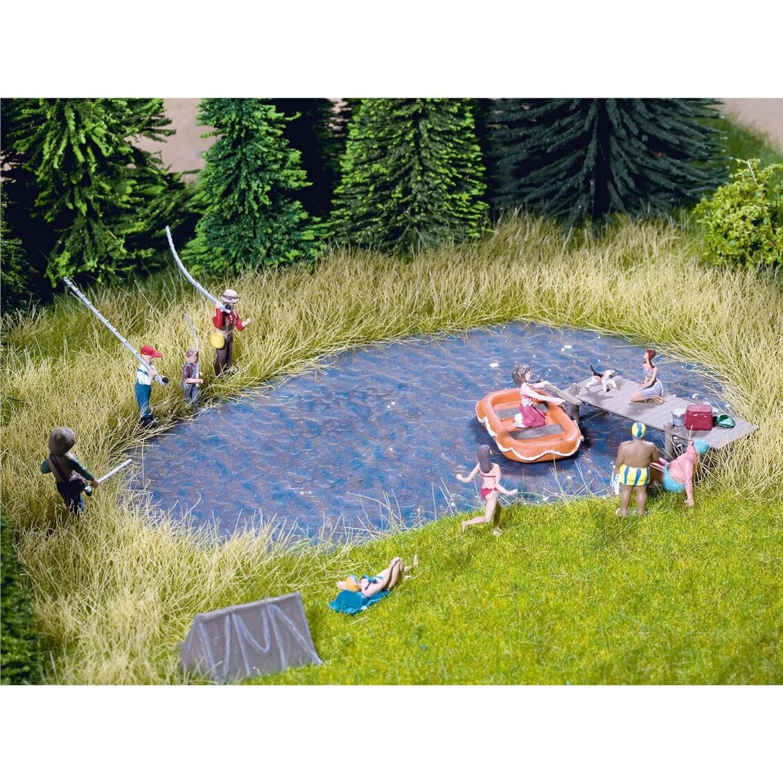 Noch 60850 Göl Yüzeyi İçin Desenli  Film Tabakası, Mavi, 41x26 cm., Diorama Malzemesi