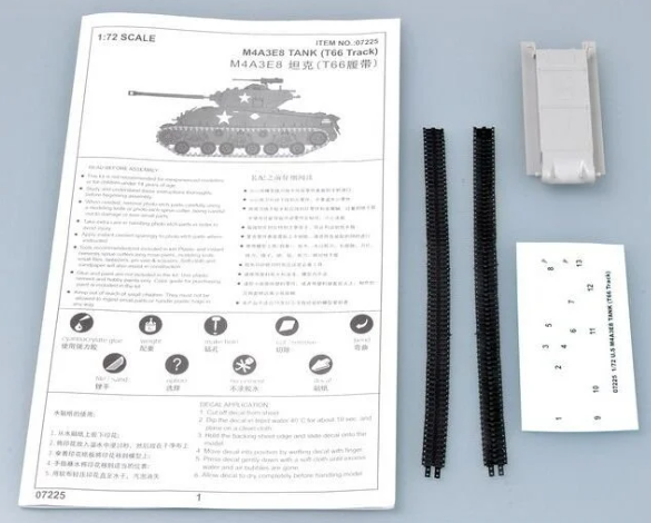 1/72 M4A3E8 Tank (T66 Track)