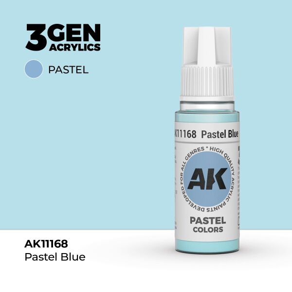AK 11168 17 ml. Pastel Blue, 3GEN Akrilik Model Boyası