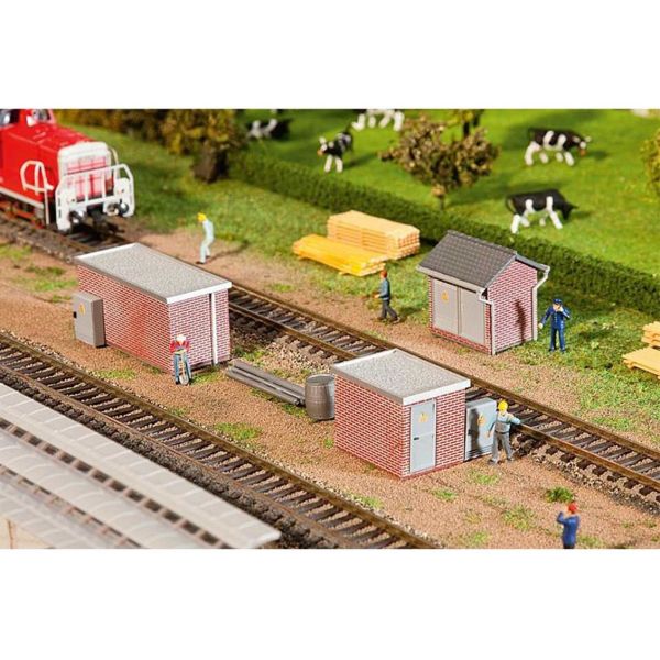 Faller 120239 1/87 Ölçek, Tuğla Duvarlı Trafo Kulübesi ( 3 Adet ), Plastik Model Kiti