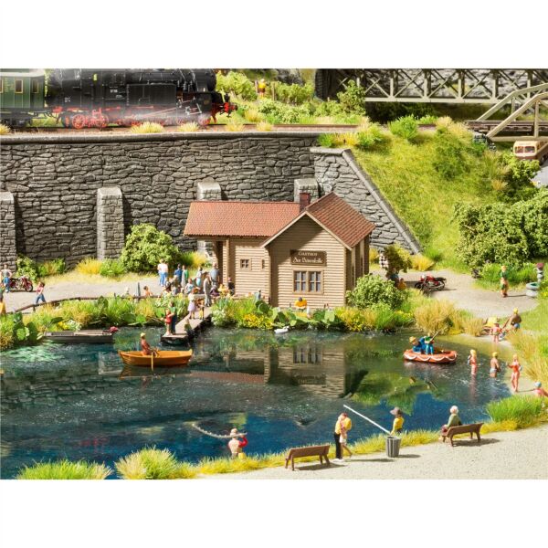 Noch 60856 Su damlaları Oluşturma Malzemesi, Mavi,Yeşil,Kahve, 250 Gram, Diorama Malzemesi