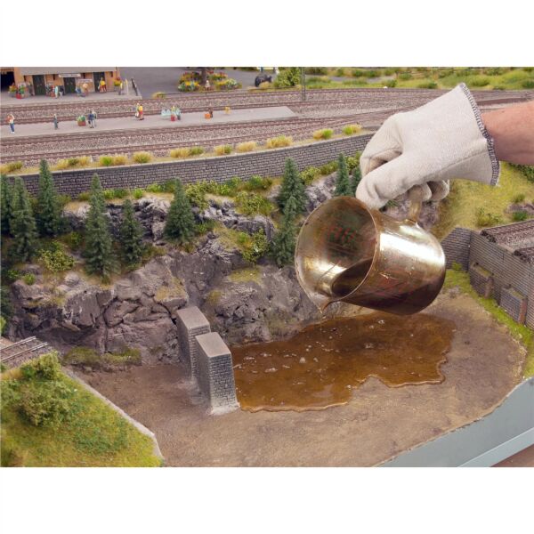 Noch 60856 Su damlaları Oluşturma Malzemesi, Mavi,Yeşil,Kahve, 250 Gram, Diorama Malzemesi