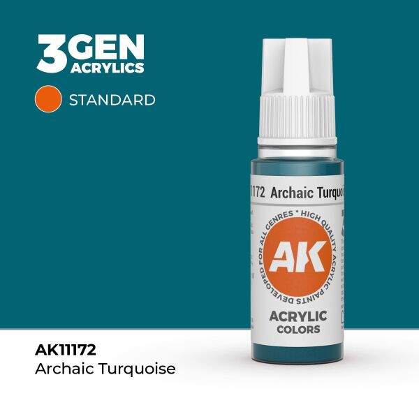 AK 11172 17 ml. Archaic Turquoise, 3GEN Akrilik Model Boyası