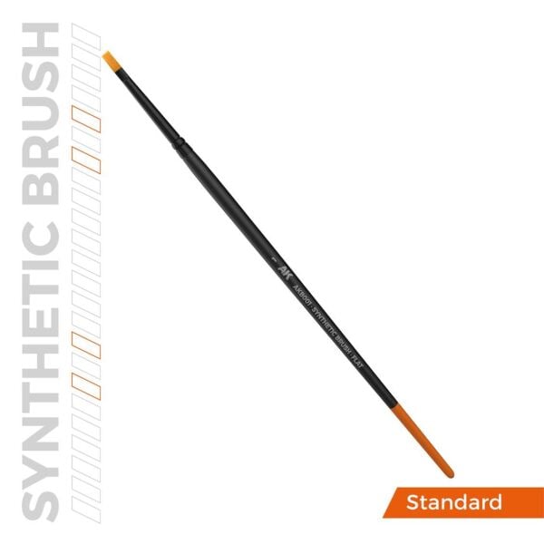 AK AKB001 No.1 Yassı Uclu, Sentetik Kıllı Boya Fırçası