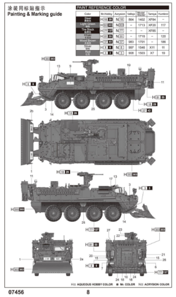 1/72 M1132 Stryker Engineer Squad Vehicle w/SOB