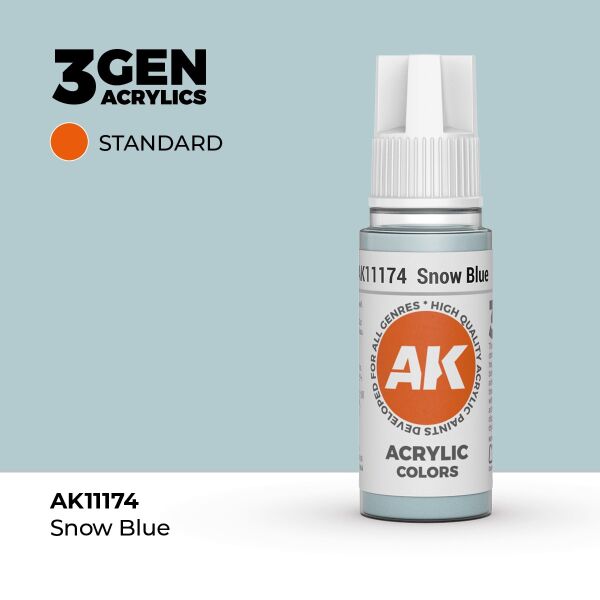 AK 11174 17 ml. Snow Blue, 3GEN Akrilik Model Boyası