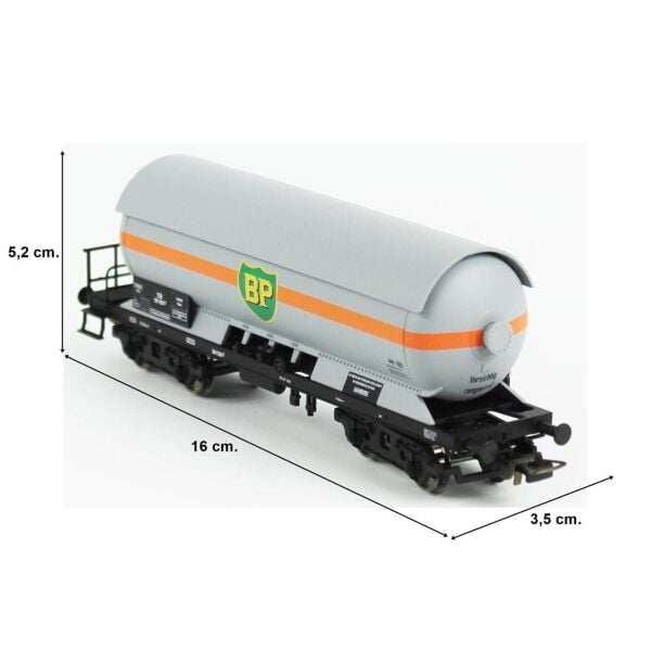 Piko (Expert) 58990 1/87 Ölçek,BP Basınçlı Gaz Tanklı, DB 3.Dönem, Model Tren Yük Vagonu