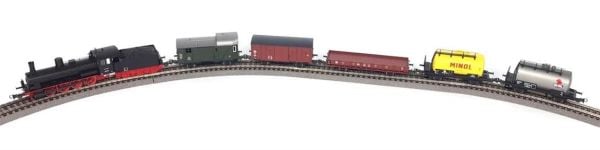 Piko 57123 1/87 Ölçek, G7.1, Tenderli Lokomotif, 3xYük Vagonu, 2xTanker Vagon, Yataklı Raylar, Güç Kaynağı, 158X88 cm.  Model T