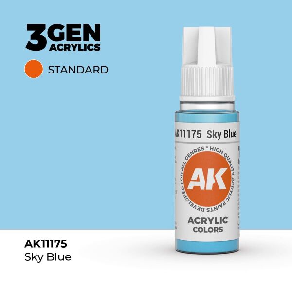 AK 11175 17 ml. Sky Blue, 3GEN Akrilik Model Boyası