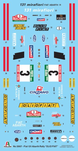 FIAT 131 Abarth Rally OLIO FIAT