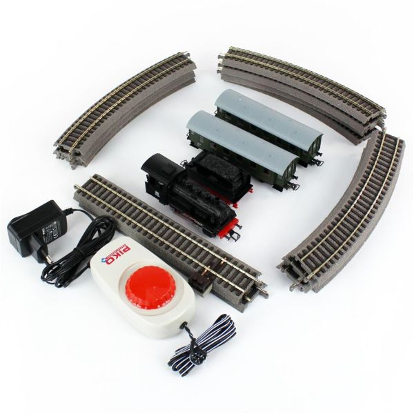 Piko 57112 1/87 Ölçek, DB, Tenderli Lokomotif, 2xYolcu Vagonu, Yataklı Raylar, Güç Kaynağı, 110X88 cm. Model Tren Başlangıç Set