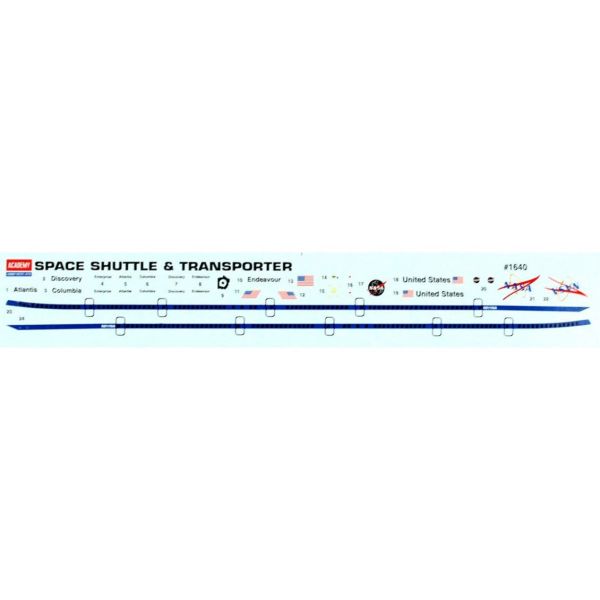 Academy 12708 1/288 Ölçek, Space Shuttle & NASA Transport, Plastik Model kiti