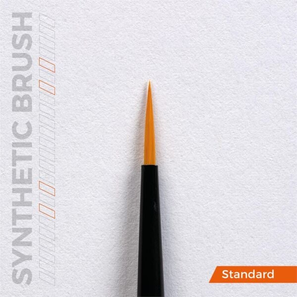 AK AKB007 No.0 Yuvarlak Uclu, Sentetik Kıllı Boya Fırçası