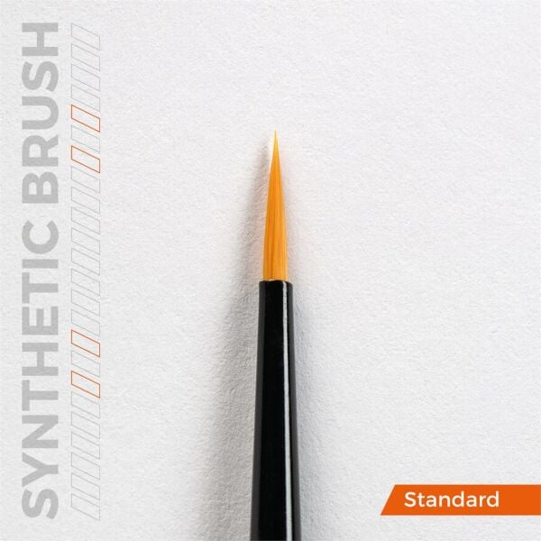 AK AKB008 No.1 Yuvarlak Uclu, Sentetik Kıllı Boya Fırçası