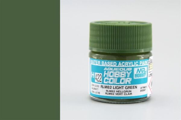 Mr.Hobby H-422 10 ml. RLM82 Light Green, Aqueous Serisi Model Boyası