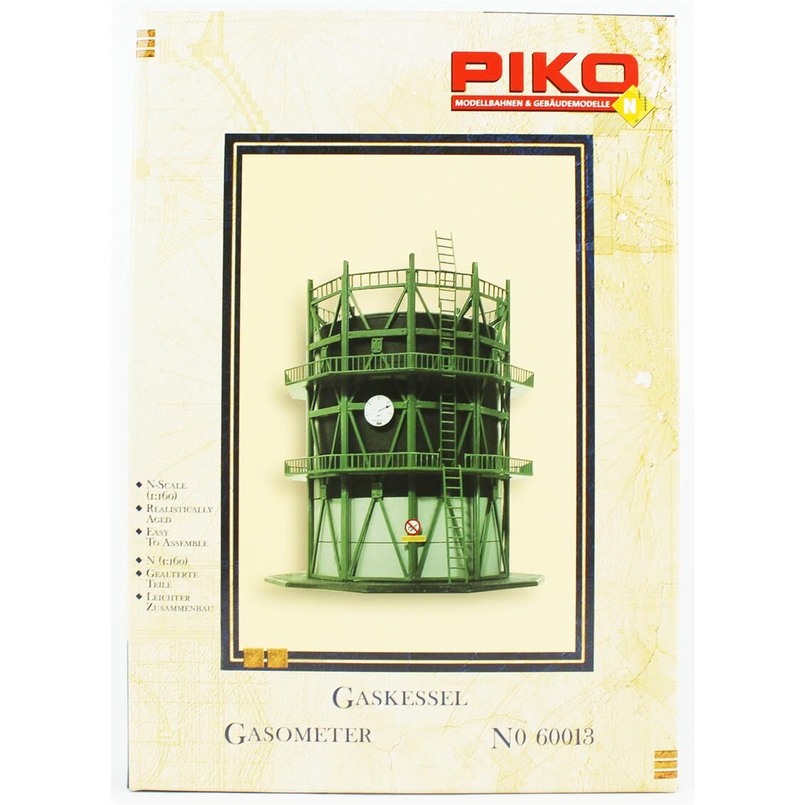 Piko 60013 1/160 Ölçek, Gaz Deposu, Plastik Model Kiti