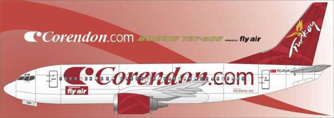 Nazca Decals Cor001 1/144 Ölçek, Corendon Flyair 737-300