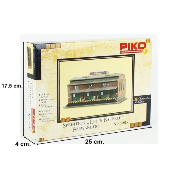 Piko 60015 1/160 Ölçek, Louis Baufeld Nakliyat Ambarı, Plastik Model Kiti