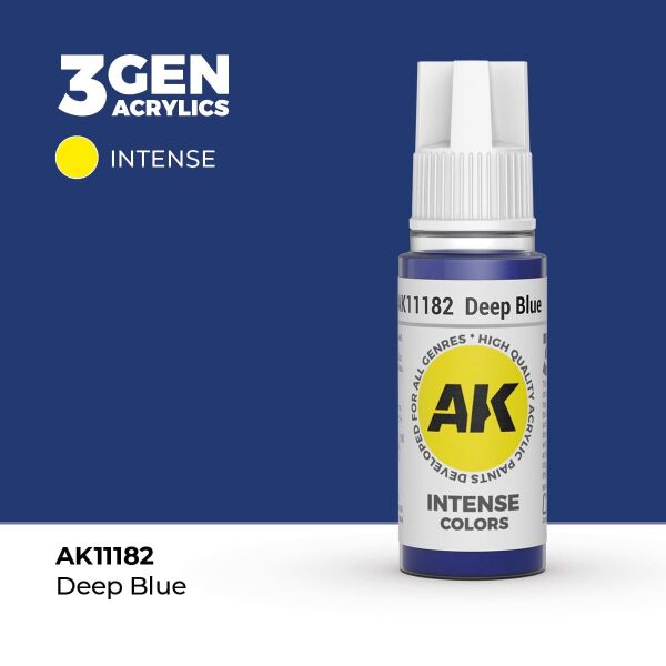 AK 11182 17 ml. Deep Blue, 3GEN Akrilik Model Boyası