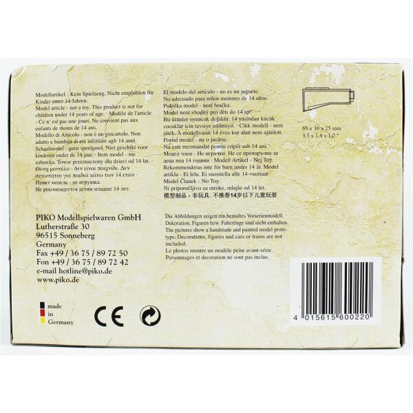 Piko 60022 1/160 Ölçek, Dolum İstasyonu ve Ofisi, Plastik Model Kiti