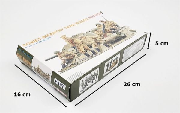 Dragon 6197 1/35 Ölçek, Sovyet Tank Sürücü Asker Figürleri Plastik Model Kiti