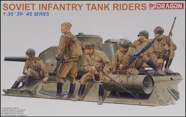 Dragon 6197 1/35 Ölçek, Sovyet Tank Sürücü Asker Figürleri Plastik Model Kiti