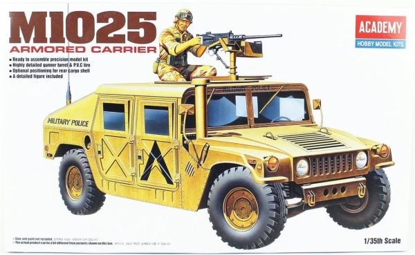 Academy 13241 1/35 Ölçek, M-1025 Amerikan Zırhlı Personel Taşıyıcı, Plastik Model kiti