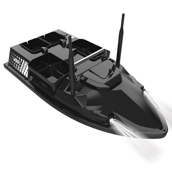 Flytec V803 Pro 500M Menzilli, GPS'li, 200 Konumlu, Oto Eve Dönüş, Yüksek Kapasiteli Batarya, 25Km/S Hızlı Balık, Sazan Yemleme Teknesi ve Botu + Çantalı
