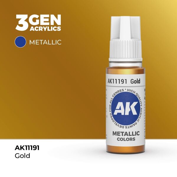 AK 11191 17 ml. Gold, 3GEN Akrilik Model Boyası
