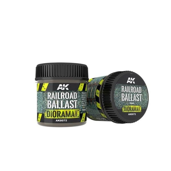 AK Interactive 8072 100 gr. Demiryolu Balastı, 1/35 Ölçek, için, Diorama Serisi Zemin Dokusu