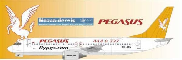 Nazca Decals Peg001 1/144 Ölçek, Pegasus B737-400 Classic -Tc Afa