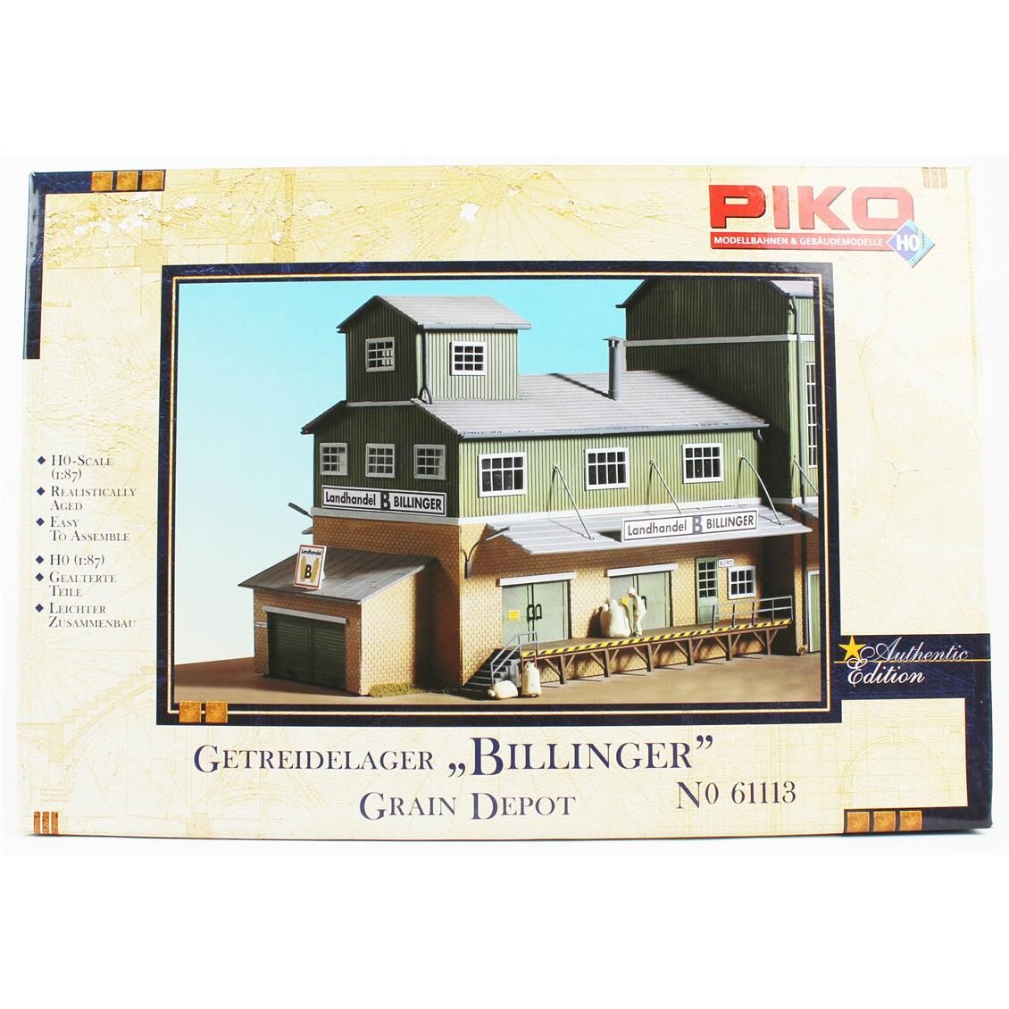 Piko 61113 1/87 Ölçek, Billinger Tahıl Depolama Tesisi, Plastik Model Kiti