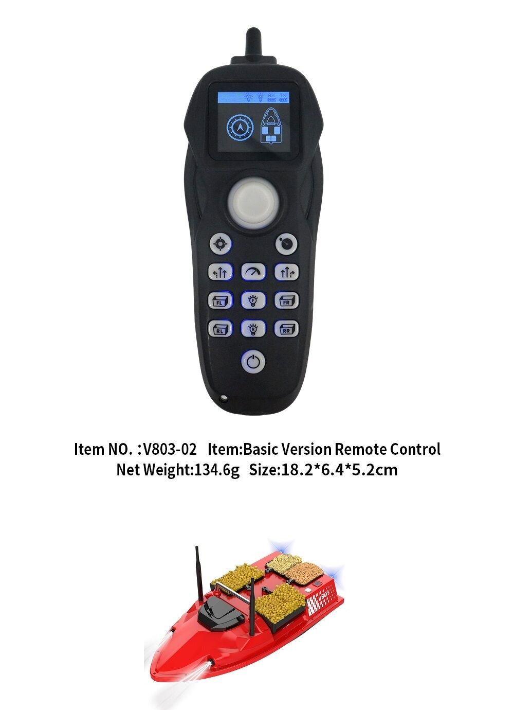 Flytec V803 Basic Modeline Uyumlu Kumanda