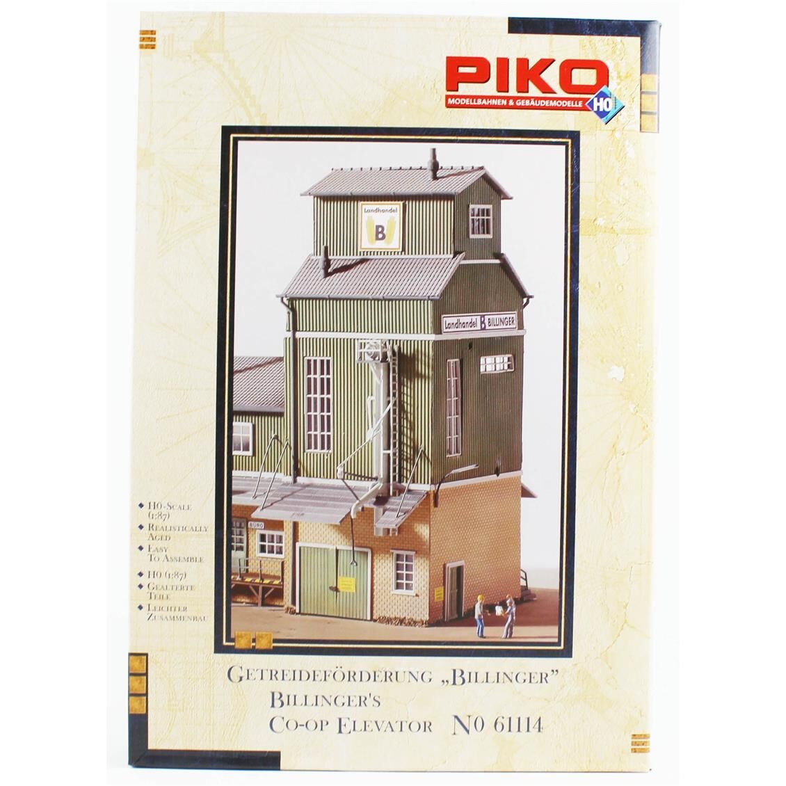 Piko 61114 1/87 Ölçek, Billinger Tahıl Deposu, Plastik Model Kiti