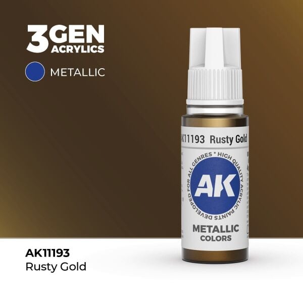 AK 11193 17 ml. Rusty Gold, 3GEN Akrilik Model Boyası