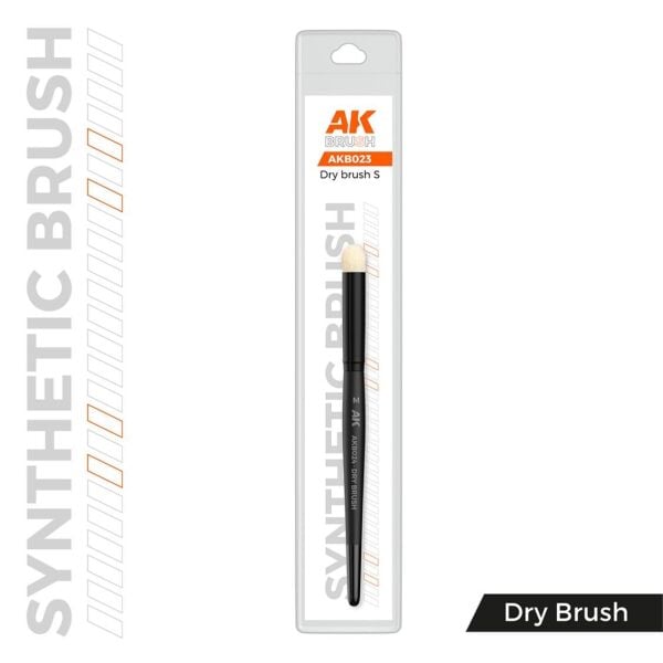 AK AKB023 No.S Sentetik Kıllı, Dry Brush Fırçası